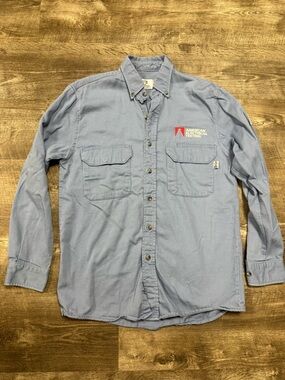 Tyndale Flame Resistant CAT 2 Button Front Shirt Size Medium